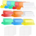 thumbnail image 1 of LOVEVER 120 Sets Multicolor Hanging File Folder Tabs with Blank Inserts 2 Inches Plastic Hanging File Tabs for Hanging Folders, 1 of 5