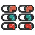 thumbnail image 1 of MasteelfCA 6Pcs Laptop Camera Cover Slide Dinosaur Pattern Webcam Privacy Lens Protector, 1 of 7