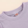 thumbnail image 7 of WIBACKER Toddler Baby Girl Summer Outfits Ruffle Ribbed Knit Short Sleeves T-Shirt Tops + Shorts Clothing Set, 7 of 7