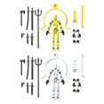 thumbnail image 2 of 13 Figura de acción del robot con múltiples accesorios figuras de acción de unión múltiple con regalo de decoración de escritorio de diseño magnético para niños, 2 of 9