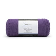 Mainstays Medium Acrylic Purple Yarn, 397 yd