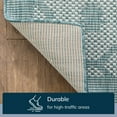 thumbnail image 3 of Well Woven Sunna Light Blue Indoor/Outdoor Moroccan Trellis Area Rug 5x7 (5'3" x 7'3"), 3 of 10