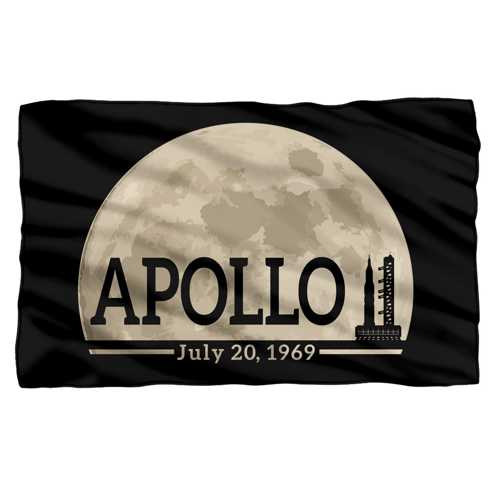 Apollo 11 Rug NASA Apollo 11 Saturn V Rocket and Launchpad Fleece Blanket 36' x 58 ...