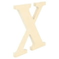 thumbnail image 4 of Unfinished Wood 5" Classic Font Letter X, 4 of 9