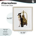 thumbnail image 4 of Stupell Industries Glam Fashionista with Hotel Luggage Birch Framed Print Under Glass, 13 x 16, by Ziwei Li, 4 of 8
