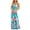 Light Blue, variant on Taylonsss Womens Elegant Floral Print Boho Spaghetti Strap Sleeveless V Neck Flowy Maxi Dress Beach Vacation Outfit