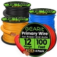 thumbnail image 1 of Wire GearIt calibre 12 (30 m cada uno, negro, rojo, azul y amarillo) CCA, 1 of 9