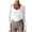 White, variant on aidice Athletic Tops for Women Cropped Scoop Neck Long Sleeve Skinny Stretch Breathable Gym Yoga Tops