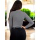 thumbnail image 3 of Sueter Mujer Cuello Unitalla Alto Manga Larga Sueteres Casual Sweater, 3 of 5