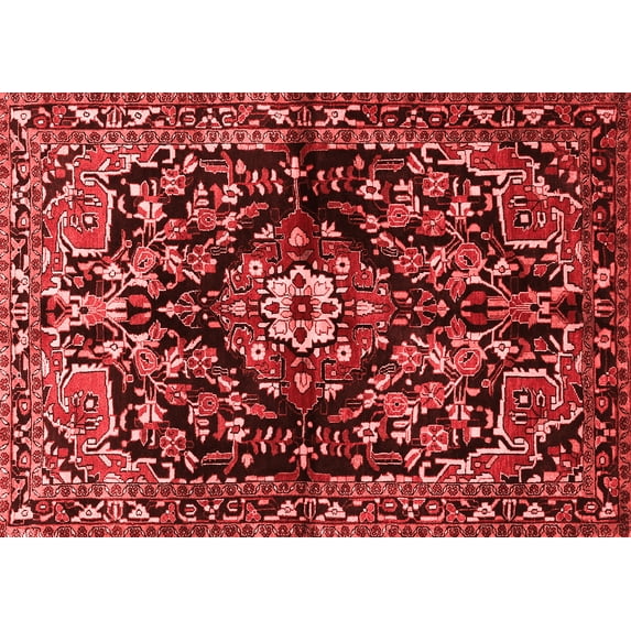 Ahgly Company Indoor Rectangle Persian Red Traditional Area Rugs, 6' x 9'
