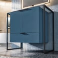 thumbnail image 6 of Eviva Moma 32 Inch Teal Bathroom Vanity with Black Metallic Legs, 6 of 8