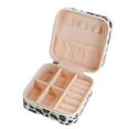 thumbnail image 2 of segolike Small Jewellery Box Organizer Travel Leather Carry Storage Case Jewelry Boxes Leopard Print, 2 of 8