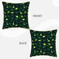 thumbnail image 3 of Haiem Dinosaurs Print Velvet Soft Solid Decorative Square Throw Pillow Covers Set with Elegant Piping Christmas Cushion Case for Sofa Bedroom Car-16"x16", 3 of 8