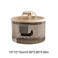 thumbnail image 2 of Cat Water Fountain, Automatic Pet Water Dispenser, Circulating Filter Water Feeder, Ultra Quiet Power Saving USB Water Bowl, Multi-Stage Filtration Fresh Water Fountain for Indoor Cats Small Pets, 2 of 5