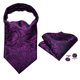 thumbnail image 4 of Conjunto Ascot para Hombre Barry.Wang Floral de Seda Púrpura 126 cm, 4 of 6
