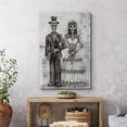 thumbnail image 2 of wall26 - Canvas Print Wall Art - Wedding Photo with a Skull Couple - Gallery Wrap Modern Home Art | Ready to Hang - 24x36 inches, 2 of 7