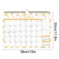 thumbnail image 3 of weibbin 18-Month Wall Calendar July 2026-December 2027 15x12 Inch With Floral Design, Monthly Planner, 3 of 6