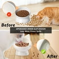 Cat Bowls,Raised Cat Food Bowls Anti Vomiting,Tilted Elevated Cat Bowl,Ceramic Pet Food Bowl for