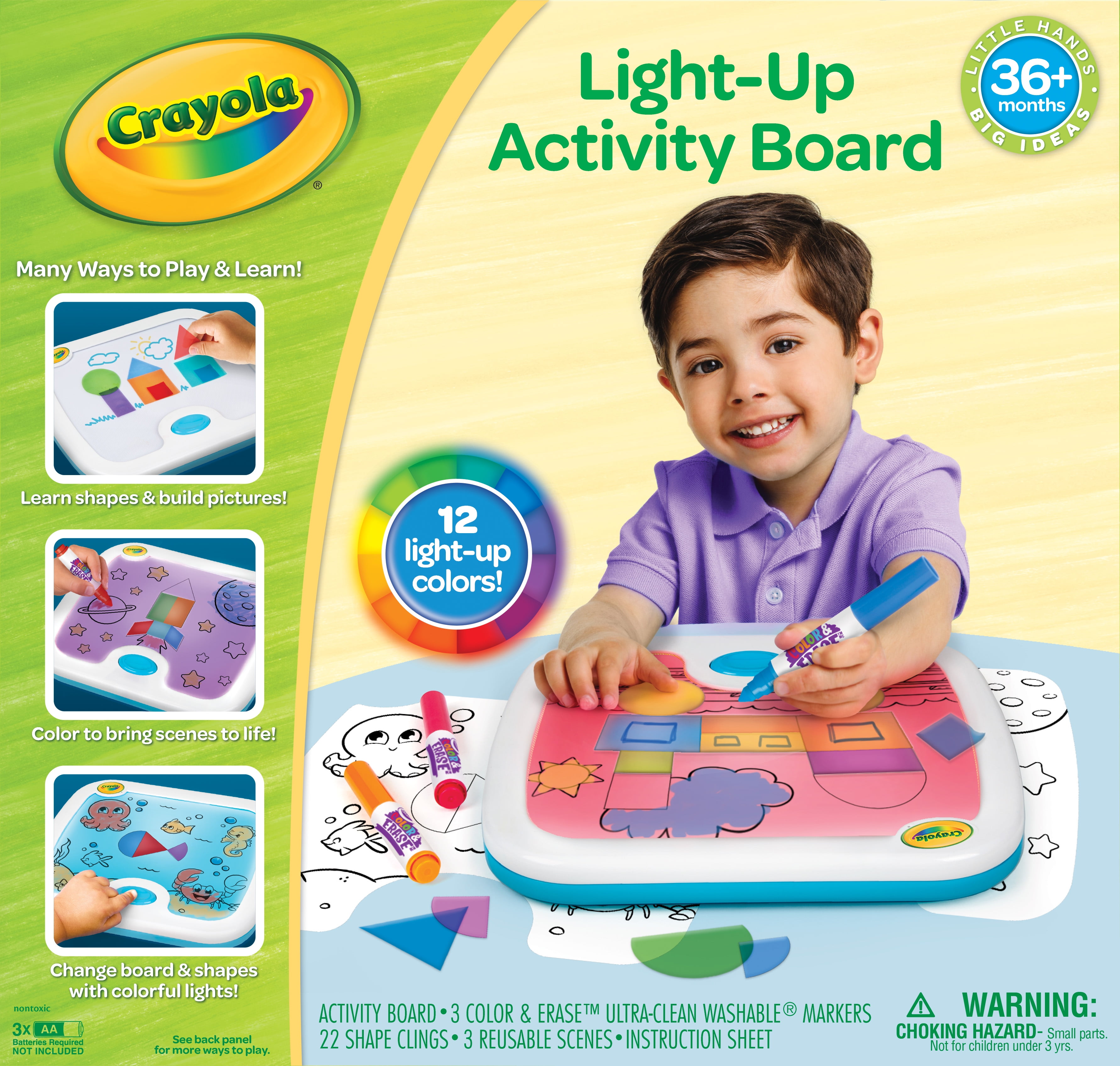 Crayola Light Up Activity Board Art Coloring Kit, Gift for Girls & Boys, Beginner Child