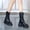 Black, variant on Bnwani Boots Women Fall Winter Zipper Thick Ankle Outdoor 0 Boot White Size 5.5