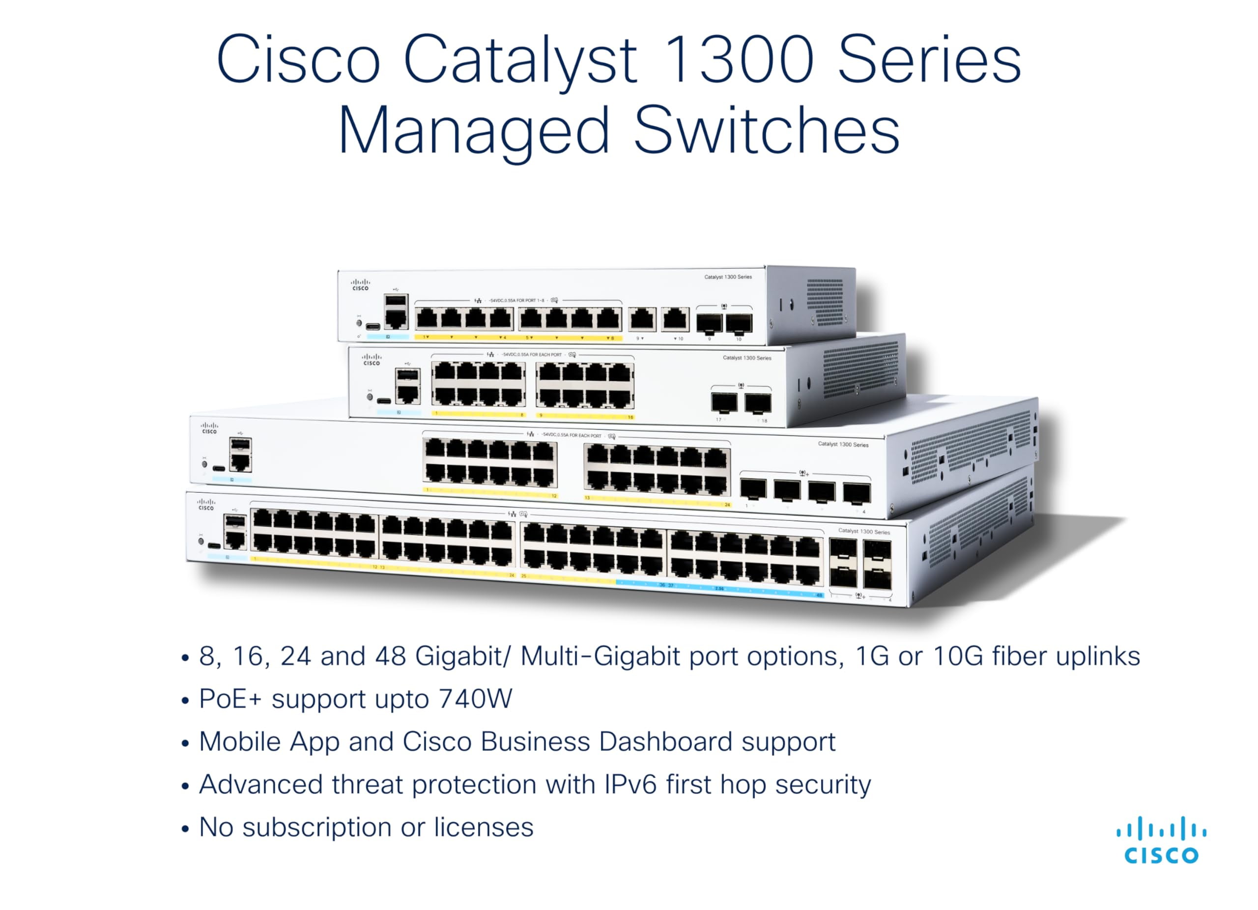 Cisco Catalyst C1300-48P-4G Ethernet Switch