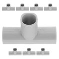 thumbnail image 5 of OUNONA 8pcs Corner Canopy Fitting Kit Plastic T Shaped Cage Frame Connector for DIY Fix Hose Pet Bed Golf Baseball Batting Tent, 5 of 5