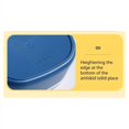 thumbnail image 2 of PENGXIANG Cute Plastic Picnic Bento Box Microwavable Portable Food Container for Adults Work Kids School Yellow, 2 of 8