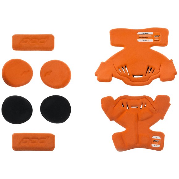 Pod MX Unisex-Child K1 Knee Brace Pad Set (Orange, Youth Large) Left