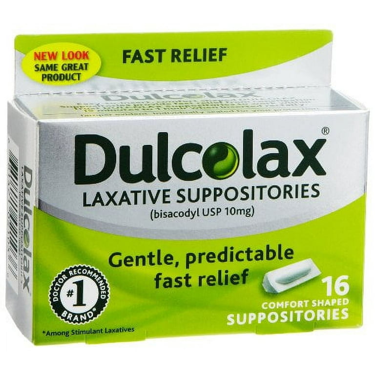 Dulcolax 10 Mg Laxative Suppositories - 16 Ea 