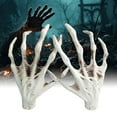 thumbnail image 2 of 1 Paire Main de Squelette d'Halloween Réaliste Taille Réelle Réutilisable Maison Hantée Festival des Fantômes Accessoires Effrayants Décoration de Fête Main de Zombie Fournitures de Fête, 2 of 7