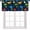 Dinosaurs-1, variant on Sports Curtain Valances, Blue Honeycomb Grid Basketball Baseball Football Soccer Short Rod Pocket Window Treatment for Kids Boys Teens Bedroom Kitchen Cafe 54x18inch
