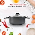 thumbnail image 5 of Alpine Cuisine 5 Quart Non-stick Stock Pot with Tempered Glass Lid and Carrying Handles, Multi-Purpose Cookware Aluminum Dutch Oven for Braising, Boiling, Stewing, 5 of 8
