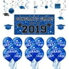 Party City Congrats Grad Graduation Decorating Kit, Includes a Banner, Balloons, and Hanging Decorations
