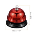 thumbnail image 2 of Campana de escritorio Uxcell, 65 mm (2.56") campana de cena para restaurantes, hoteles, servicio, roja, 2 of 5