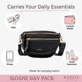 thumbnail image 5 of Kedzie Women's Day Pack Neoprene Crossbody Bag with Adjustable Strap, Black, 5 of 7