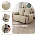 thumbnail image 5 of Y YUNHSOM Waterproof Stretch Recliner Chair Covers, Stable Washable Slipcovers Chair Protectors for Home, Kitchen, Office (Beige,23 In), 5 of 7