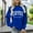 Blue, variant on Up To 50% Off Oversized Crewneck Sweatshirt Women Coffee Weather Sweatshirt Women's Coffee Lover Trendy Shirt Cozy Season Sweatshirts Fall Crewneck Fleece Pullover Womens Hoodie Sweatshirt Causal