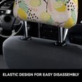 thumbnail image 4 of Kdxio Lemon Leaves Pattern Print 2 Piece Car Head Rest Covers Set Auto Front/Rear Seats Headrest Cover Universal Fit Most Cars,Sedan, SUV, 4 of 9