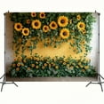 thumbnail image 3 of Sunflower Wall Backdrop Nature Lush Greenery Floral Banner Warm Yellow and Green Backdrop Decor for Bridal Baby Shower Birthday Wall Decor Photography Garden Wedding Party Supplies, 3 of 7