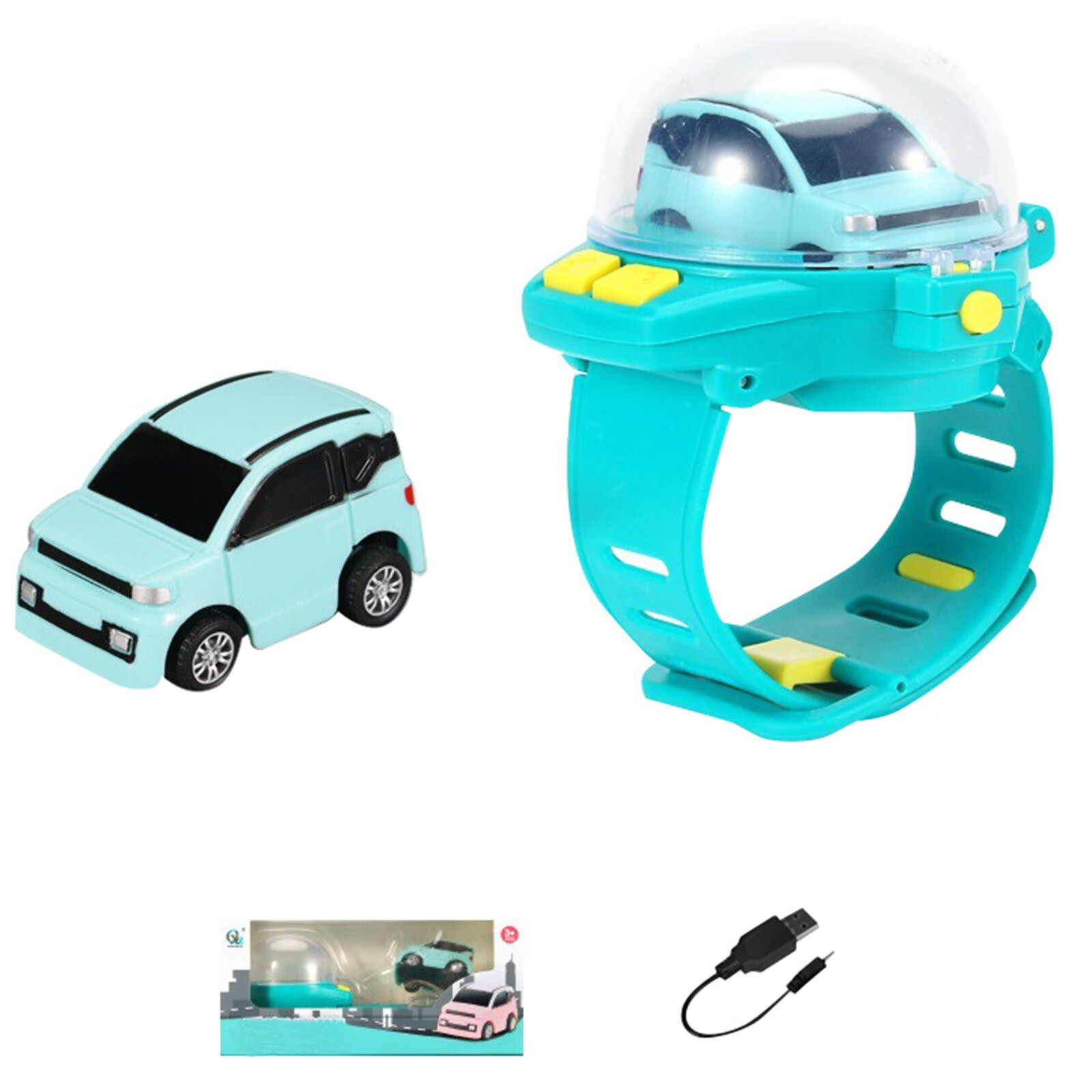 KAFEUPS 2022 New Mini Remote Control Car Watch Toys, Watch Car Toys, 2.