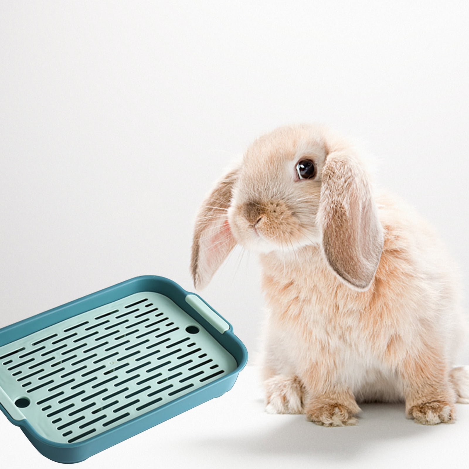 Rabbit Litter Box with Grate, Large Guinea Pig Litter Pan, Anti