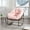 Pink-Velvet, variant on Outdoor Rocking Chair, Patio Oversized Wicker Egg Rocking Chair, Indoor & Outdoor Comfy Rocker Chair with Thick Cushion, Modern Lounge Chair for Balcony, Front Porch, Garden, Backyard, Deck
