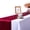 Burgundy, variant on Yihuala 10Pieces Gold Satins Table Runner Set Luxurious 12x108inch for Buffet, Wedding and Special Occasion