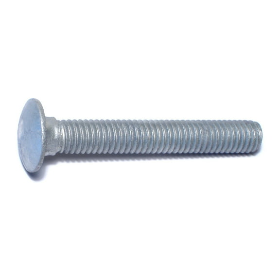 3/8"-16 x 2-1/2" Hot Dip Galvanized Grade 2 / A307 Steel Coarse Thread Carriage Bolts CBS-475