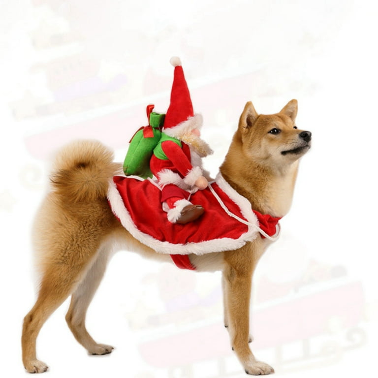 Large dog top christmas costumes