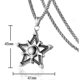 thumbnail image 5 of Fashion Korean Style Online Red Five-Pointed Star Pearl Chain Stainless Steel Men s Pendant Titanium Steel Necklace Pendant, 5 of 5