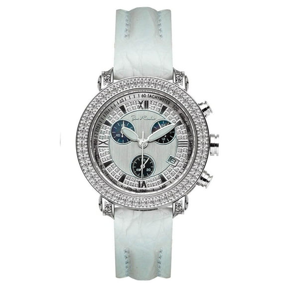 White Joe Rodeo Unisex-adult Diamond Watch Genuine Diamonds 0.6 ctw, 36 mm size case, Model: Passion, Style: JPA8