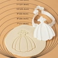 thumbnail image 4 of Ensemble d'Emporte-pièces de Mariage - 7 Pcs, Feuille de Mariage 3,5 Pouces, Bouquet, Inscription « Love », Mot « Love », Smoking, Plaque, Moules d'Emporte-pièces pour Robe de Mariée pour Douche Nuptiale et Fiançailles, 4 of 5