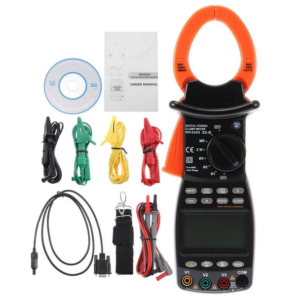 MS2203 Alternating Current Clamp Meter 9999 Counts Current Clamp RS232C