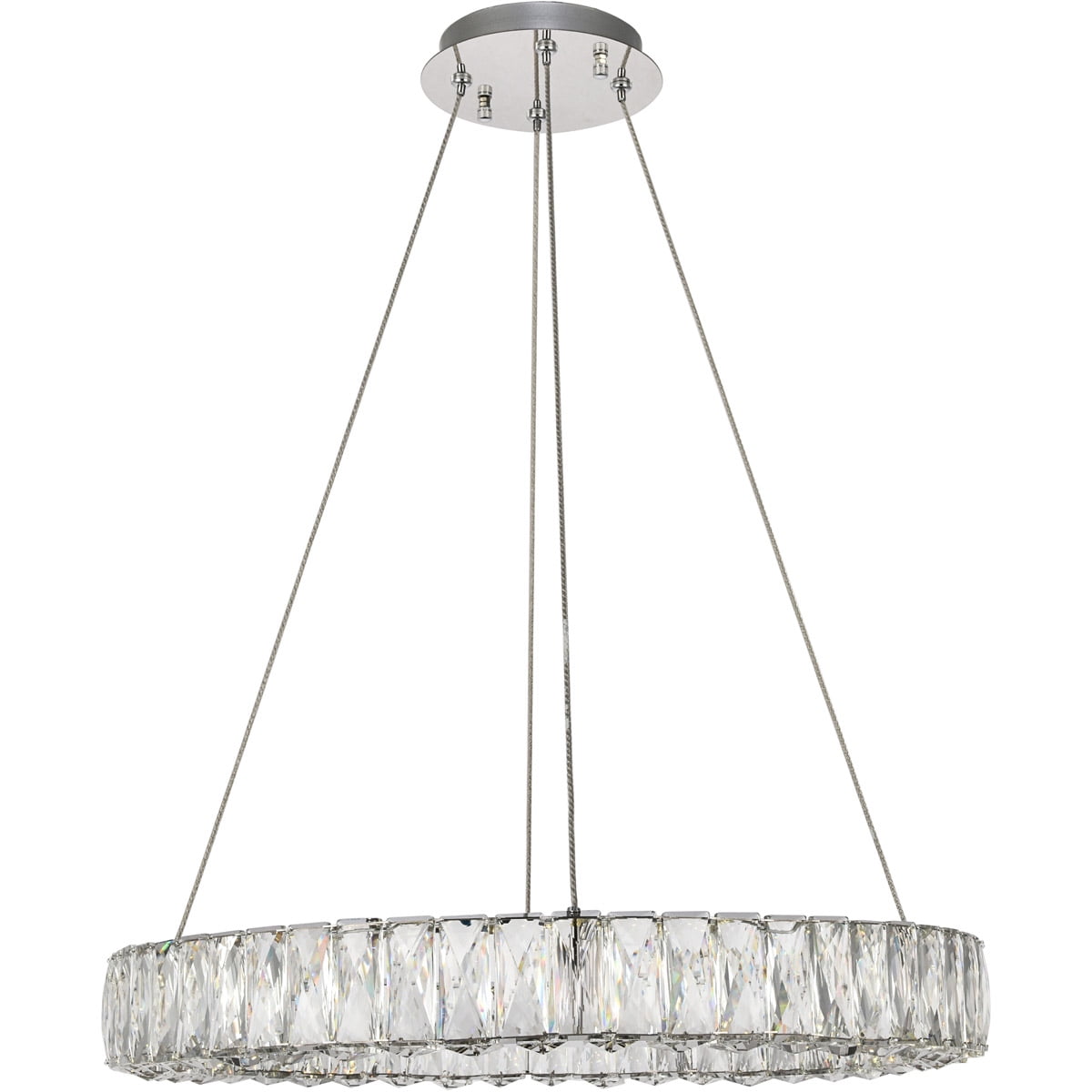 Chandeliers 1 Light Fixtures With Chrome Tone Finish Stainless Steel